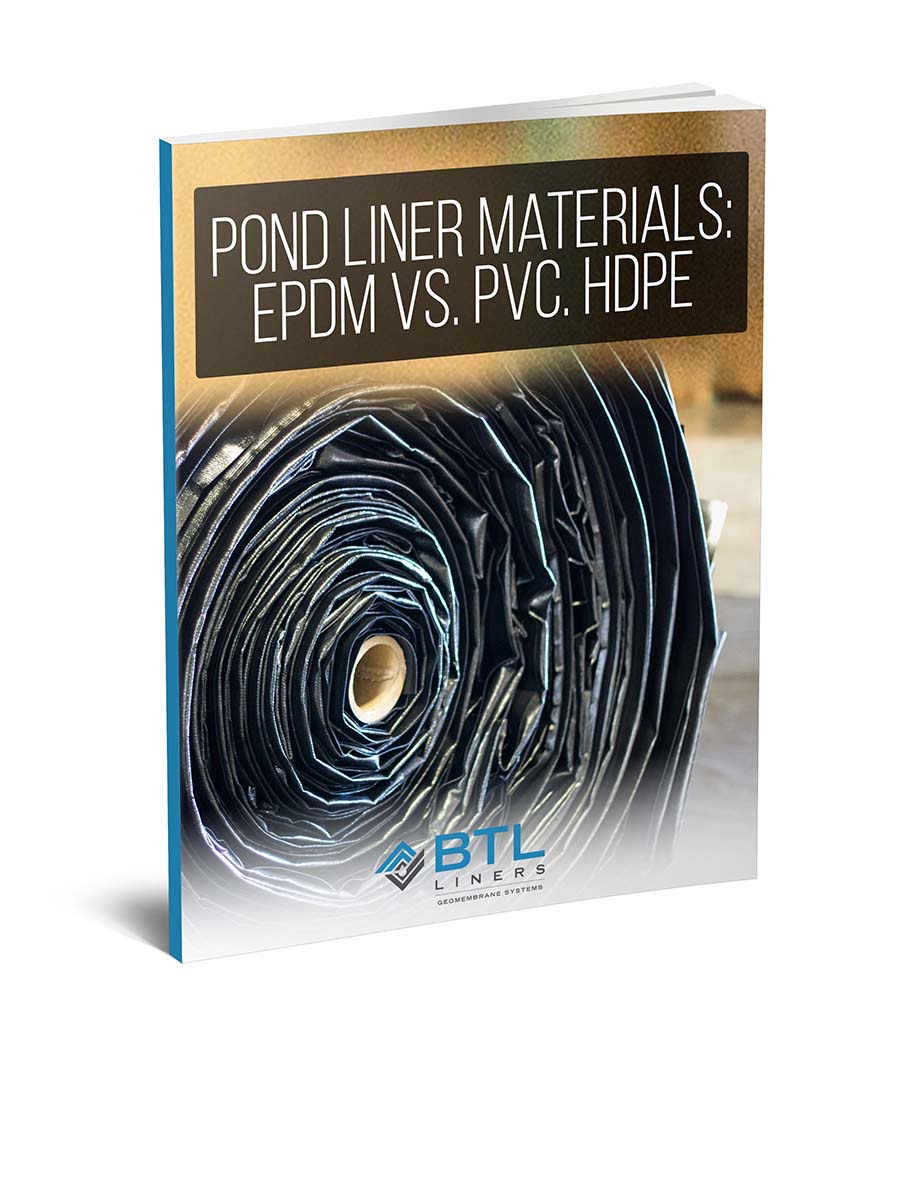 Pond Liner Materials EPDM vs. PVC vs. HDPE